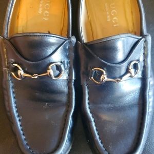 Women black Gucci loafers